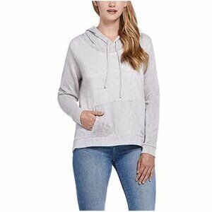 Weatherproof Vintage Women's Slub Knit Hoody Silver Sconce Gray - Small‎